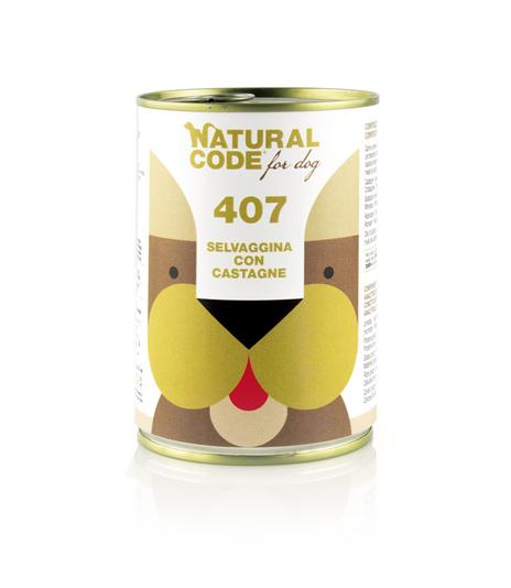 Natural Code DOG 407 game with chestnuts 400g