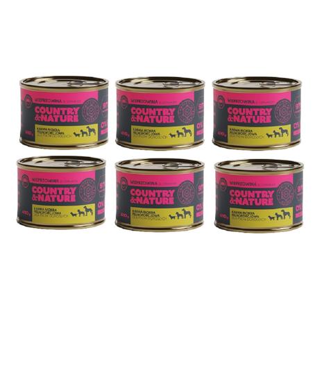 Country & Nature Wieprzowina ze szpinakiem 6x410g