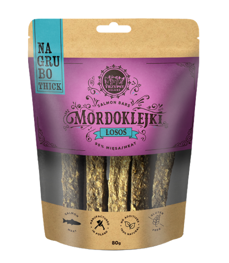 Mordoklejki na grubo Łosoś 80g
