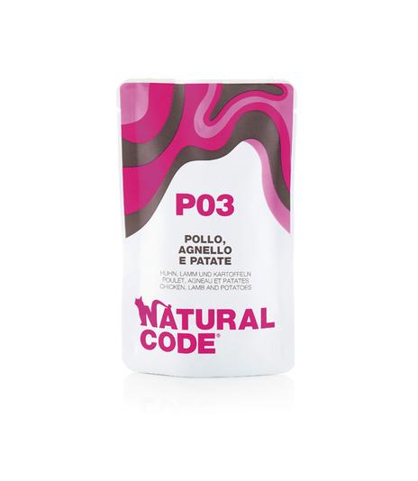 Natural Code Cat P03 Chicken, lamb and potatoes saszetka 70g