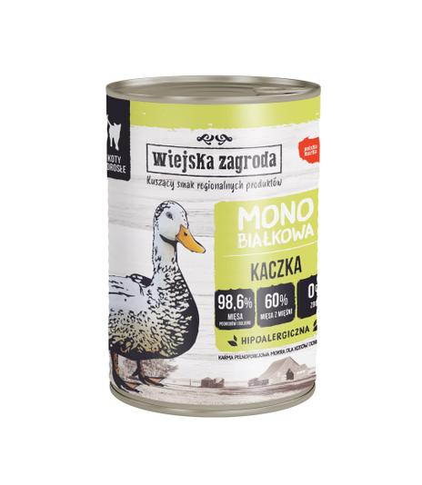 Wiejska Zagroda Mono Kaczka dla kota 400g