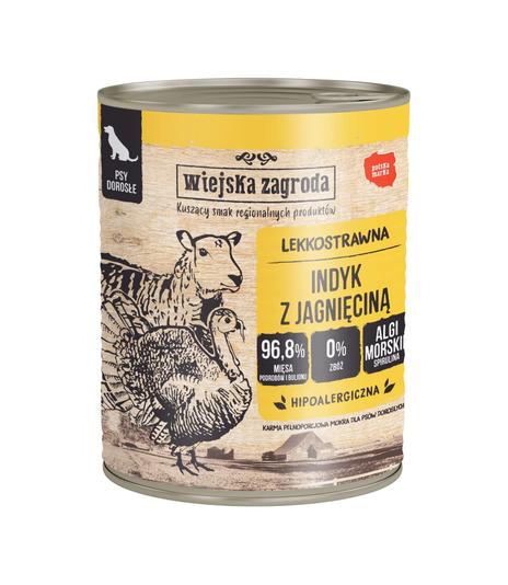 Wiejska Zagroda Indyk z jagnięciną 800g