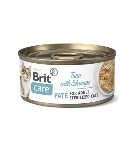 Brit Care Cat Sterilized Pate Tuna with Shrimps 70g