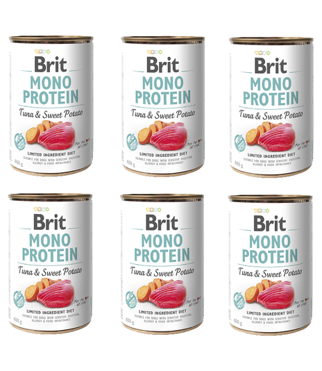 Brit Mono Protein Tuna & Sweet Potato 6x400g