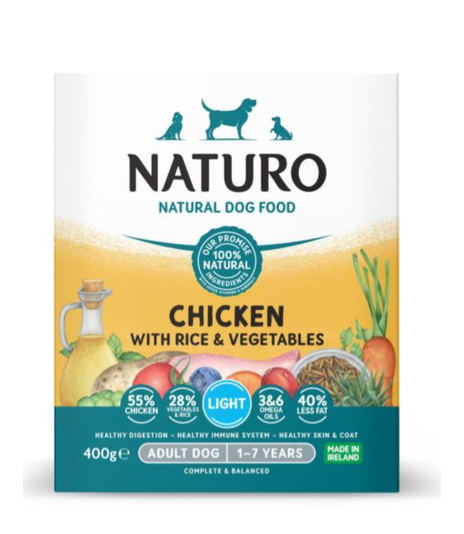 Naturo Light kurczak z ryżem i warzywami 400g