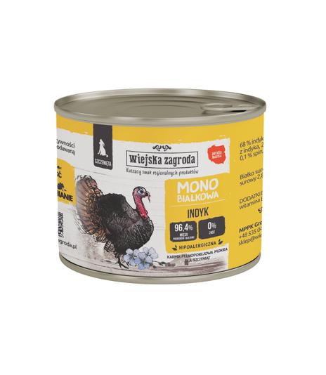 Wiejska Zagroda Mono Indyk dla szczeniąt 200g