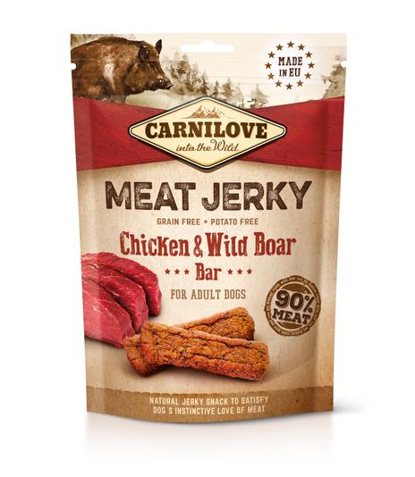 Carnilove Jerky Chicken & Wild Boar Bar 100g