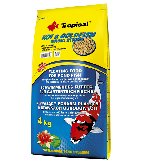 Koi & Goldfish Basic Sticks 4kg worek