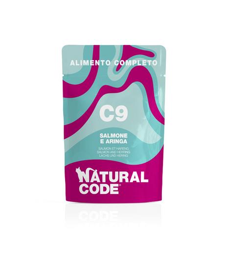 Natural Code Cat C9 Łosoś i śledź 70g