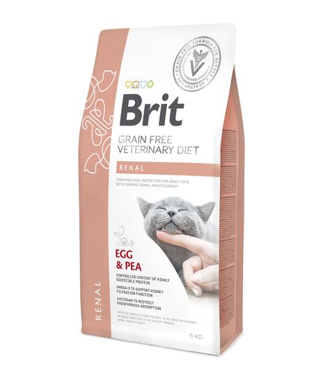 Brit Veterinary Diets Cat GF Renal Egg & Pea 5kg