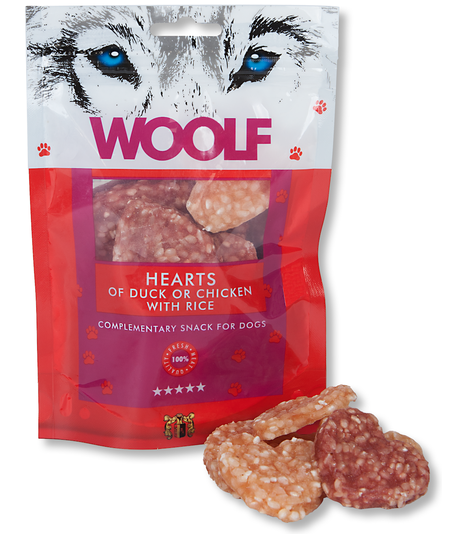 Woolf Hearts of Duck or Chicken with Rice 100g