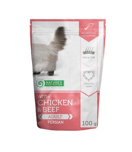Nature's Protection Adult Chicken & Beef Persian 100g