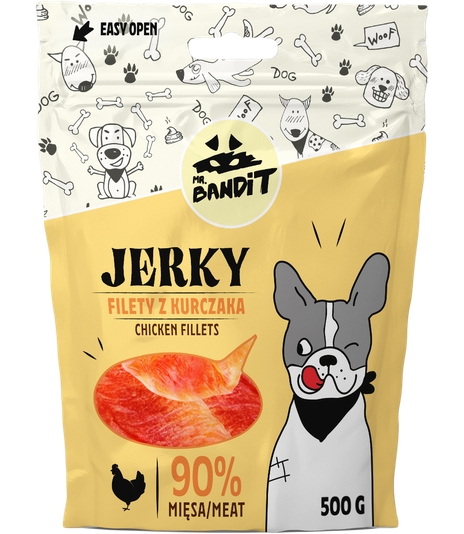 Mr. Bandit Jerky Filety z kurczaka 500g