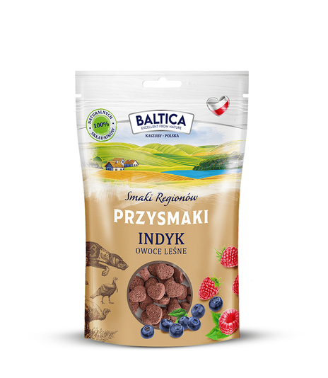 Baltica Przysmaki Regionów Indyk z owocami leśnymi 150g