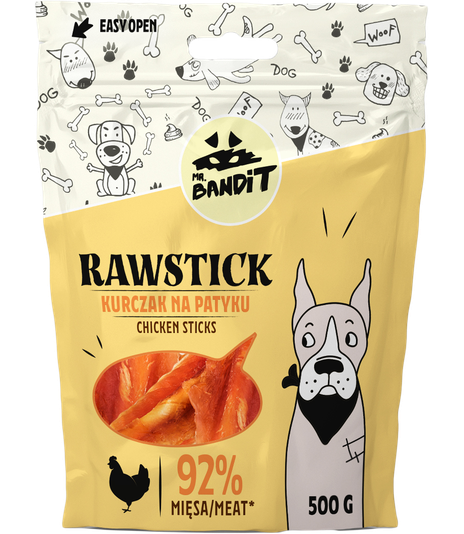 Mr. Bandit Rawstick Kurczak na patyku 500g