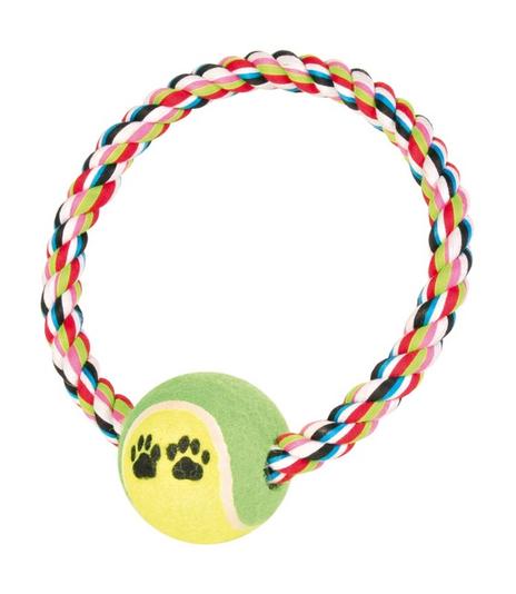 Sznur bawełniany - 18cm - z piłką