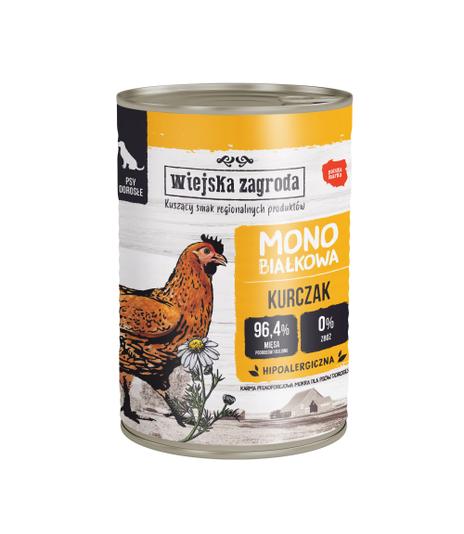 Wiejska Zagroda Mono Kurczak dla psa 400g