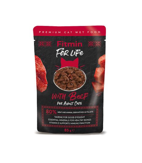 Fitmin For Life Cat Adult Beef 85g