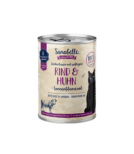 Sanabelle Adult with juicy Beef & Chicken 400g