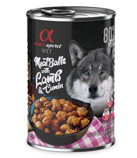 Alpha Spirit Mięsne klopsiki z jagnięciną i kminem rzymskim 400g