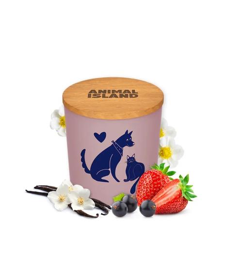 Animal Island świeca kaszmirowy róż Czerwone Owoce