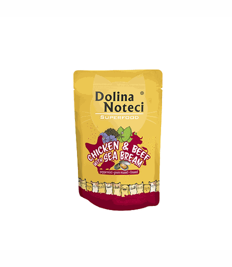 Dolina Noteci Superfood kurczak, wołowina, dorada saszetka 85g