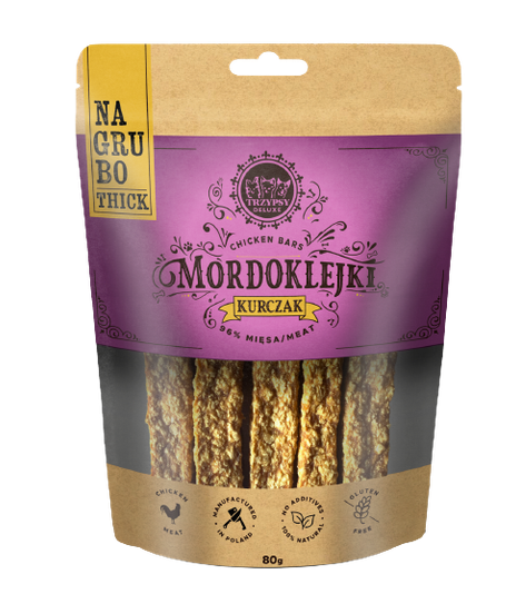 Mordoklejki na grubo Kurczak 80g