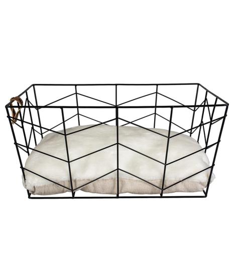 Druciany kosz dla kota DUVO+ prostokątny - 40x29x19cm