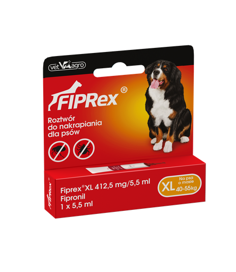 Krople FIPRex - XL od 40 do 55 kg - 1 sztuka