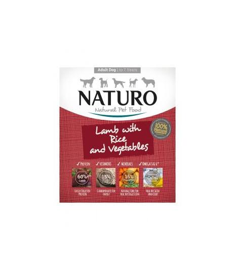 Naturo jagnięcina z ryżem i warzywami 400g