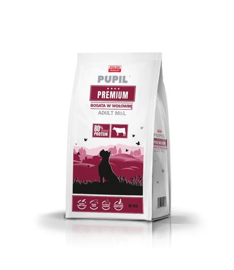 PUPIL Premium Adult M&L Bogata w Wołowinę 12kg