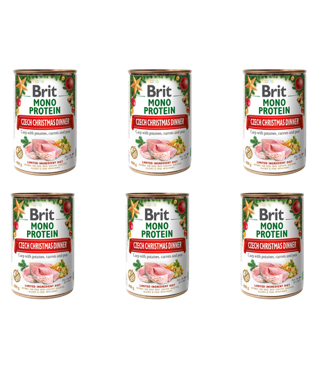 Brit Mono Protein Christmas Carp 6x400g