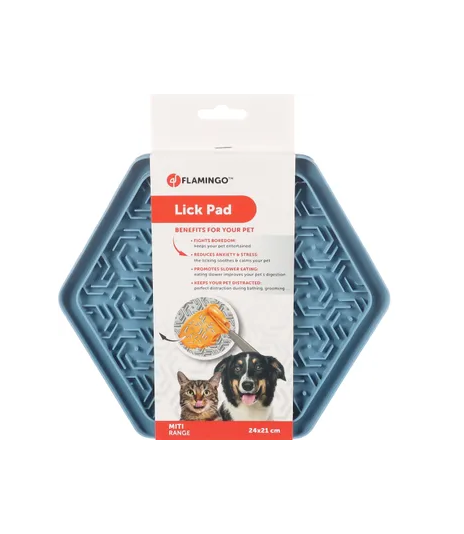 Flamingo Lick Pad Jelly Hexagon 24x21 cm