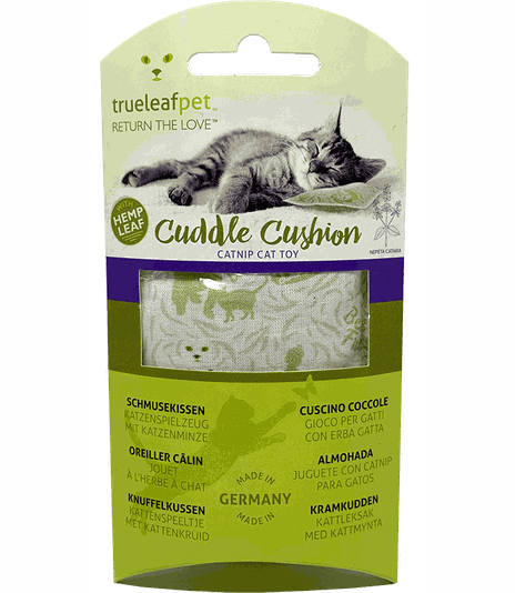 Poduszka dla kota z konopiami i kocimiętką True Hemp