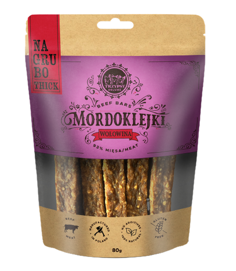 Mordoklejki na grubo Wołowina 80g