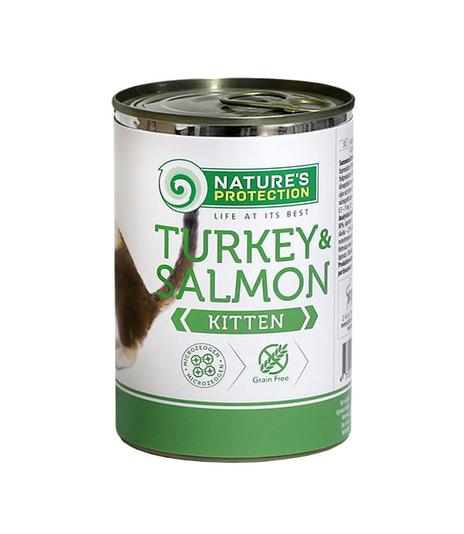 Nature's Protection Kitten Turkey & Salmon 400g