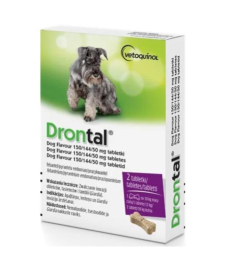 Drontal Plus Flavour - 4 tabletki dla psów