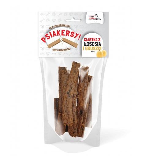 Psiakersy Łosoś z gruszką 100g