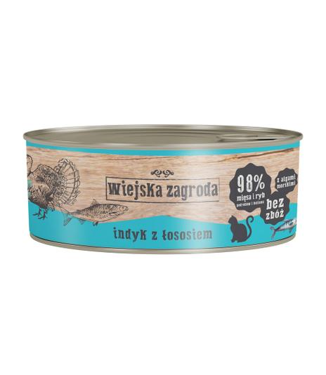 Wiejska Zagroda Indyk z Łososiem 85g