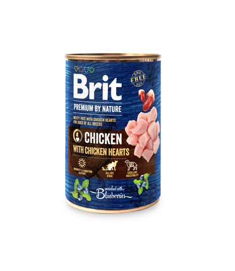 Brit Premium by Nature Adult Chicken & Hearts 400g