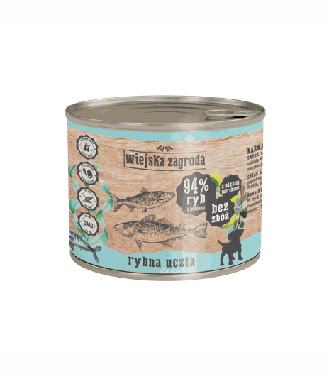 Wiejska Zagroda dla szczeniąt Rybna Uczta 200g