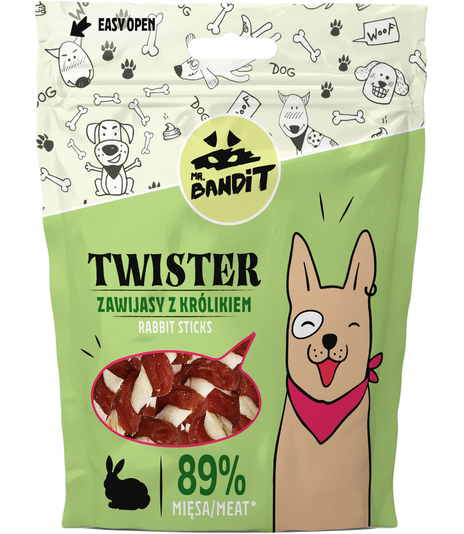 Mr. Bandit Twister Zawijasy z królikiem 500g