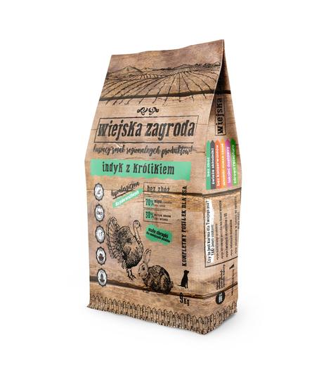 Wiejska Zagroda indyk z królikiem 9kg