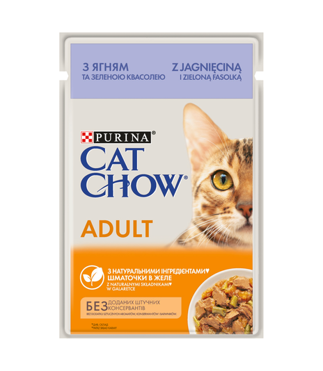 Purina Cat Chow z jagnięciną i fasolą 85g