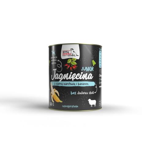 Syta Micha Junior Jagnięcina z czarna marchwią i bananem 800g