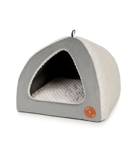 Velvet Budka Bella - 50x50cm szara