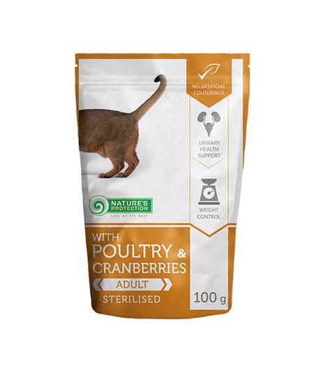 Nature's Protection Adult Poultry & Cranberries Sterilised 100g