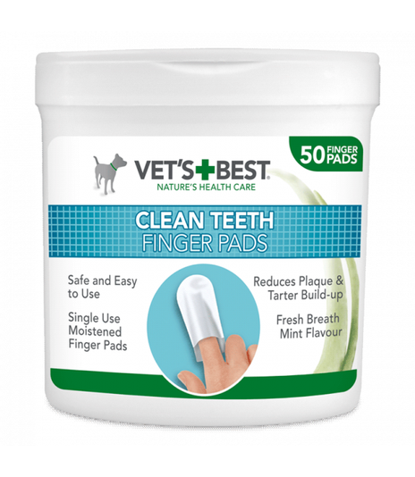 Vet's Best Czyściki do zębów napalcowe 50szt.