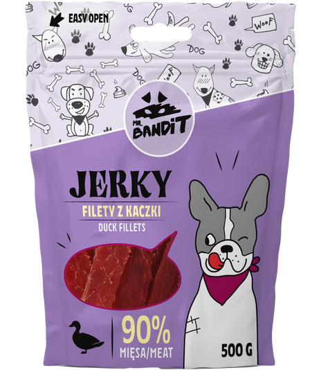Mr. Bandit Jerky Filety z kaczki 500g