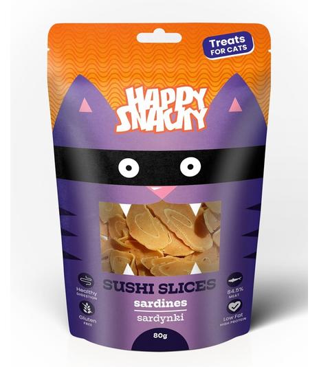 Happy Snacky Plasterki Sushi z sardynki 80g